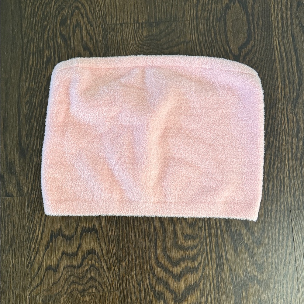 Alice + Olivia Pink Terry Cloth cropped tube top!  Never worn!